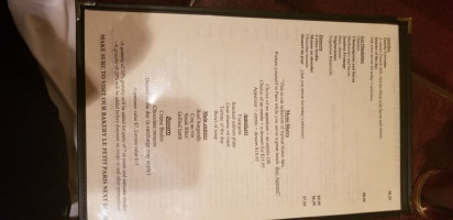 Le Voltaire French menu