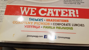 Jimmy's Egg menu