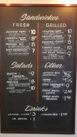 Outpost Sandwiches menu