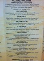 Mi Mexico menu