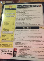 Old Town Pump Saloon menu