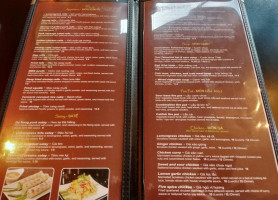 The Lemongrass menu