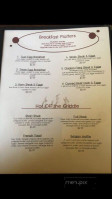 Peacock State Inn menu