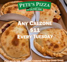 Pete's Pizza food