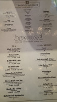 Brewed Cafe Pub menu