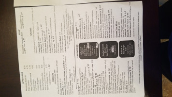 Ruby And Ketchy's menu