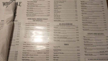 Whistle Stop Cafe menu