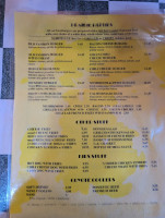 Coyote Bluff menu