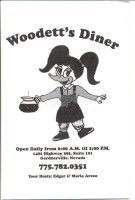 Woodett's Diner menu