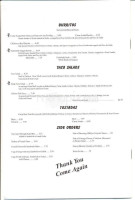 Woodett's Diner menu