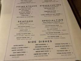 Vintage Steak House menu