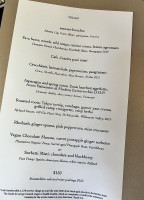 Cafe Juanita menu