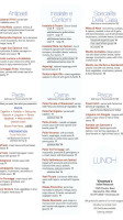 Vincenzo's menu