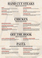 Artisan Grill menu