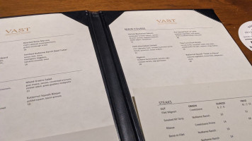 Vast menu