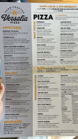 Versalia Pizza Kendall Yards menu