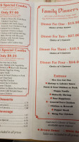 Canton Chinese menu