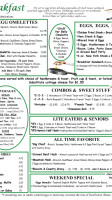 Mountain View Diner menu