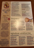 Billy Baroo's Restaurant menu