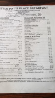 Little Pat's Place menu