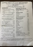 Little Pat's Place menu