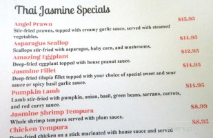 Thai Jasmine menu