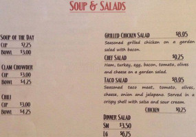 Four Corners Grill menu