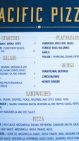 Pacific Pizza menu