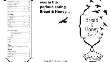 Bread Honey Cafe menu