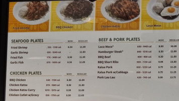 L&l Hawaiian Bbq menu