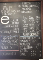 Red E Café Roasters menu