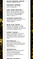 Jorge's Margarita Factory menu