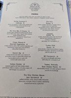 Hidden Vine Bistro menu