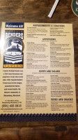 Captain Benders Tavern menu