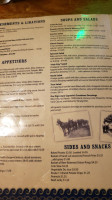 Captain Benders Tavern menu