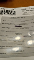 Harrys Place menu