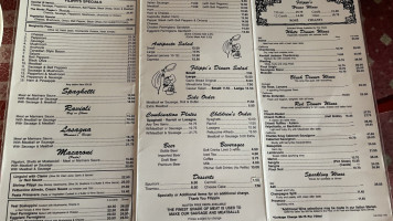 Filippi's Pizza Grotto Little Italy menu