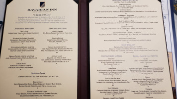 Bavarian Inn, Resort And Brewing Company menu