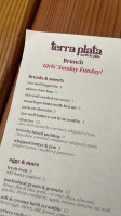 Terra Plata menu