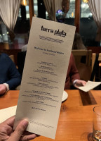 Terra Plata menu