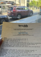 Terra Plata menu