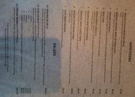 Mekong Thai menu