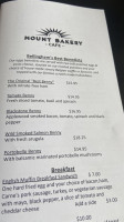 Mount Bakery Cafe Fairhaven menu