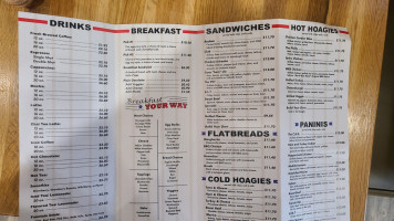 997 Cafe menu