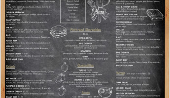 997 Cafe menu