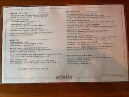 Blue Point Grill menu