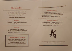 Arrowhead Grill menu