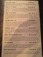 Barrel Mountain Brewing menu