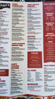 Buckeye Jake's Eatery menu