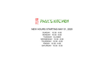 Paul's Kitchen food